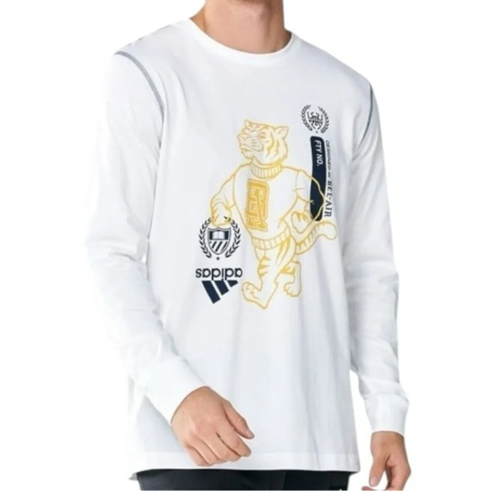 Adidas Men’s Size 2XL Don x Bel Air Academy Mitchell Tiger Long Sleeve T-Shirt